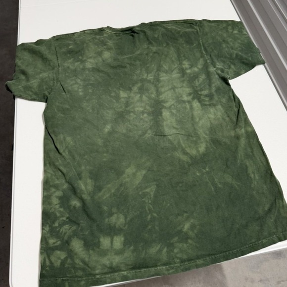 The Mountain John Shuman Forest Spirit Moon Graphic T-Shirt Green Tie Dye 2004 - Picture 5 of 5